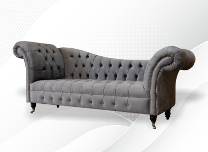 Lounge sofa living room fabric couches chaise lounge Chesterfield seat cushion new